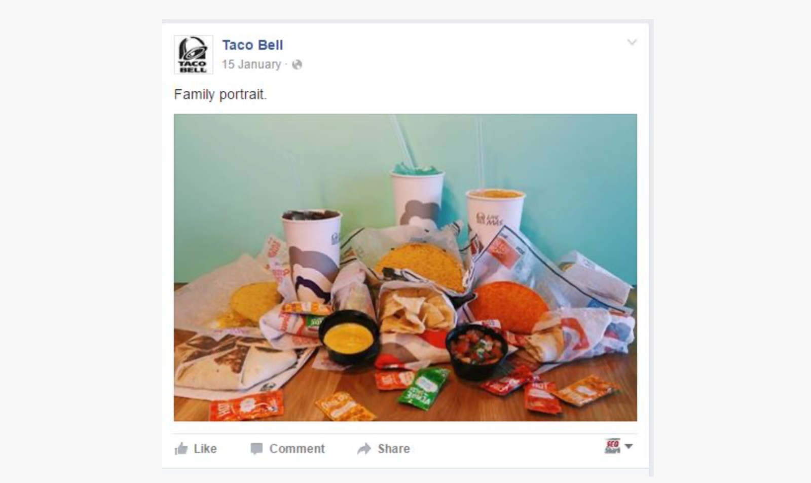 Taco Bell use of humor on social media example 